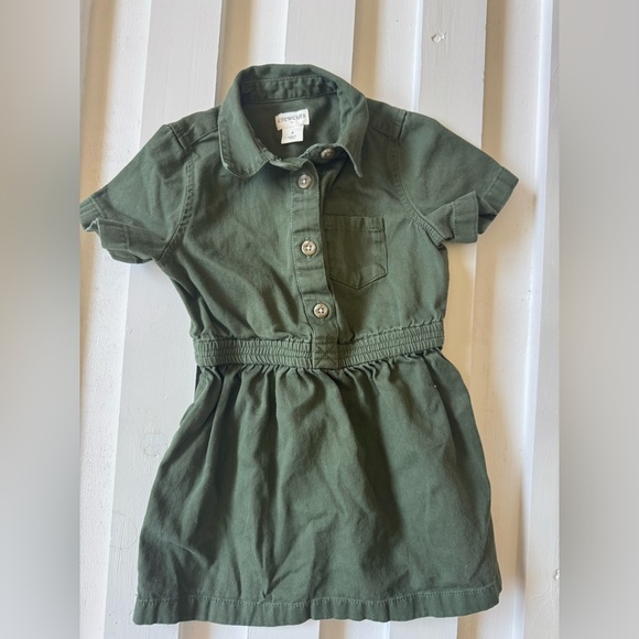 Crewcuts Other - Crewcuts Olive Green Collared Shirt dress